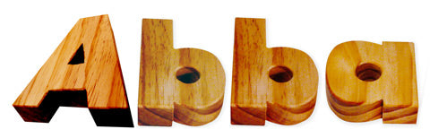 TARATA Write a name Write your child's name in wooden letters.
To order write the letters required when prompted and show the TOTAL number of letters ordered in the QUANTITY.
Note price is per letter.