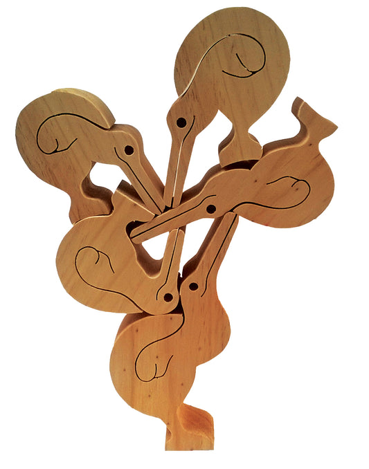 Slim Balancing Kiwis Puzzle/Game - Natural TT-SBA1001