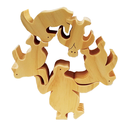 Balancing Penguins Puzzle/Game - Natural (G) TT-BA1012G