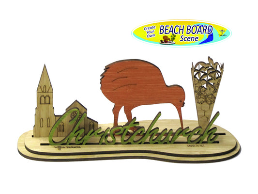 TARATA Beach Board - Christchurch Kiwi Jandal Left
Cathedral Sm
Kiwi Lg
Chalice
Christchurch
Colours may vary