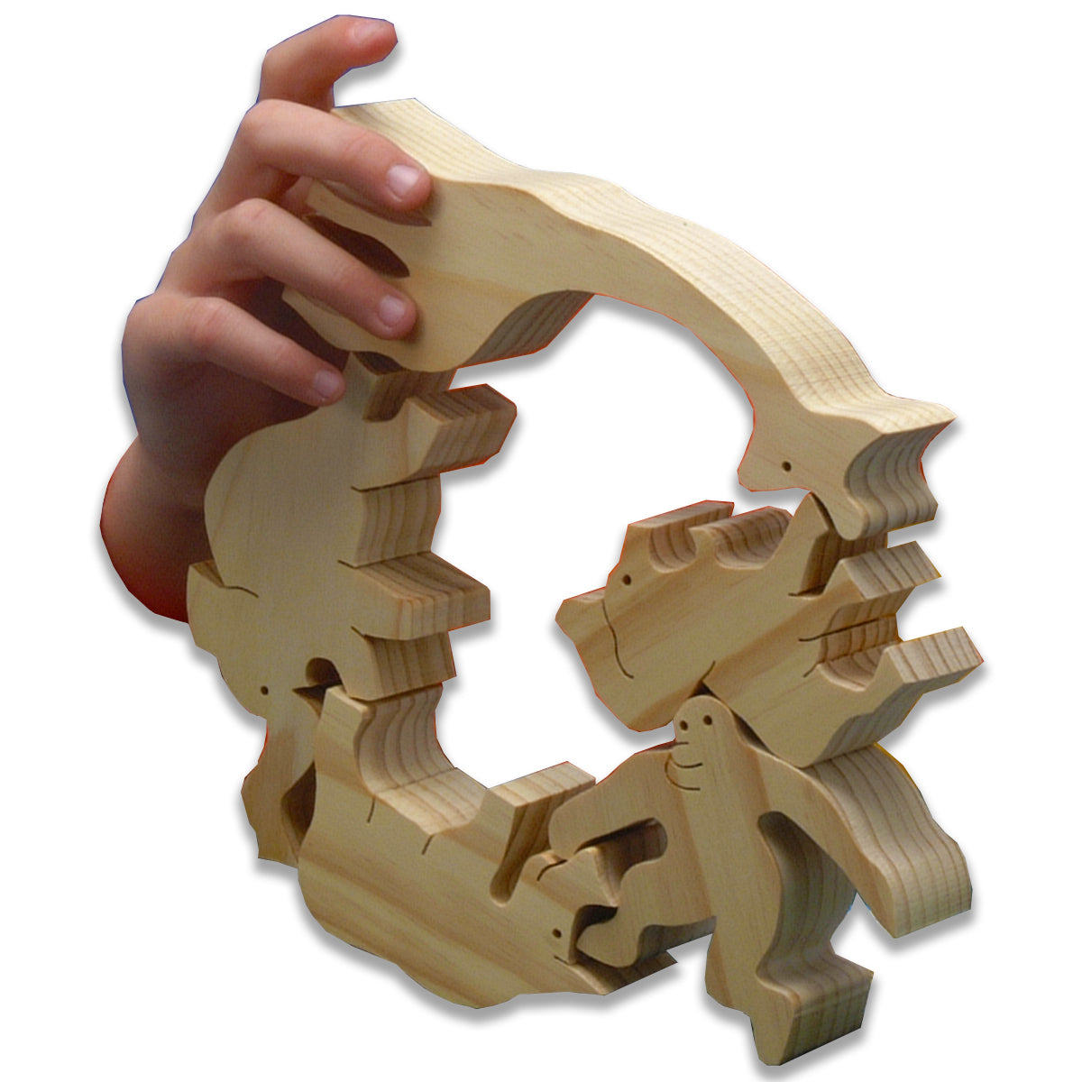 Balancing Jungle Animals Puzzle/Game - Natural (G) TT-BA1011G