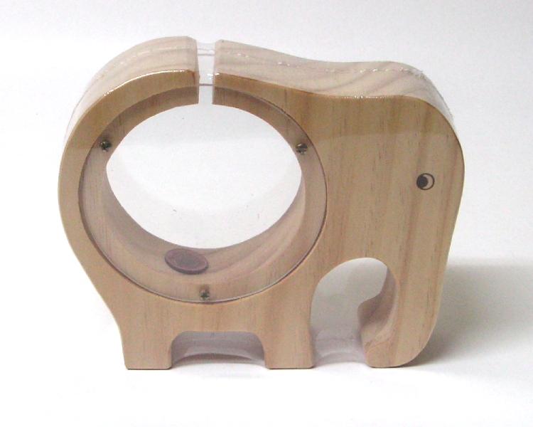 TARATA Elephant Money Box - Natural Saving for a holiday or something special. See how much you've saved. Removable sides.