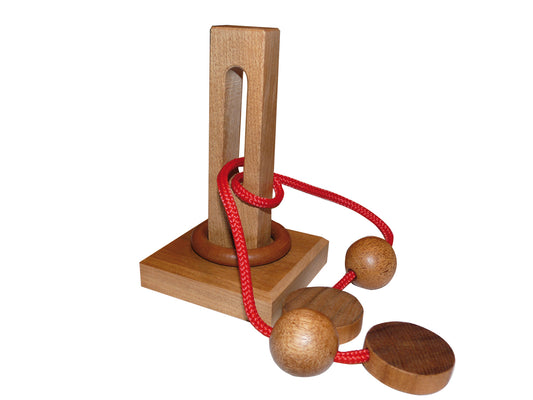 Pillar and Ring Brain Teaser Puzzle TT-10118