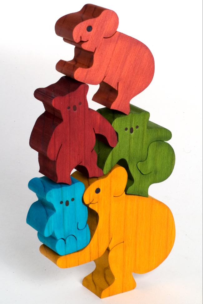 Balancing Koalas Puzzle/Game - Colour (G) TT-CBA1004G