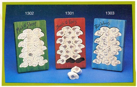 TARATA Mob O' Sheep Wooden Puzzle Tip out the pieces and try to put them back in the frame