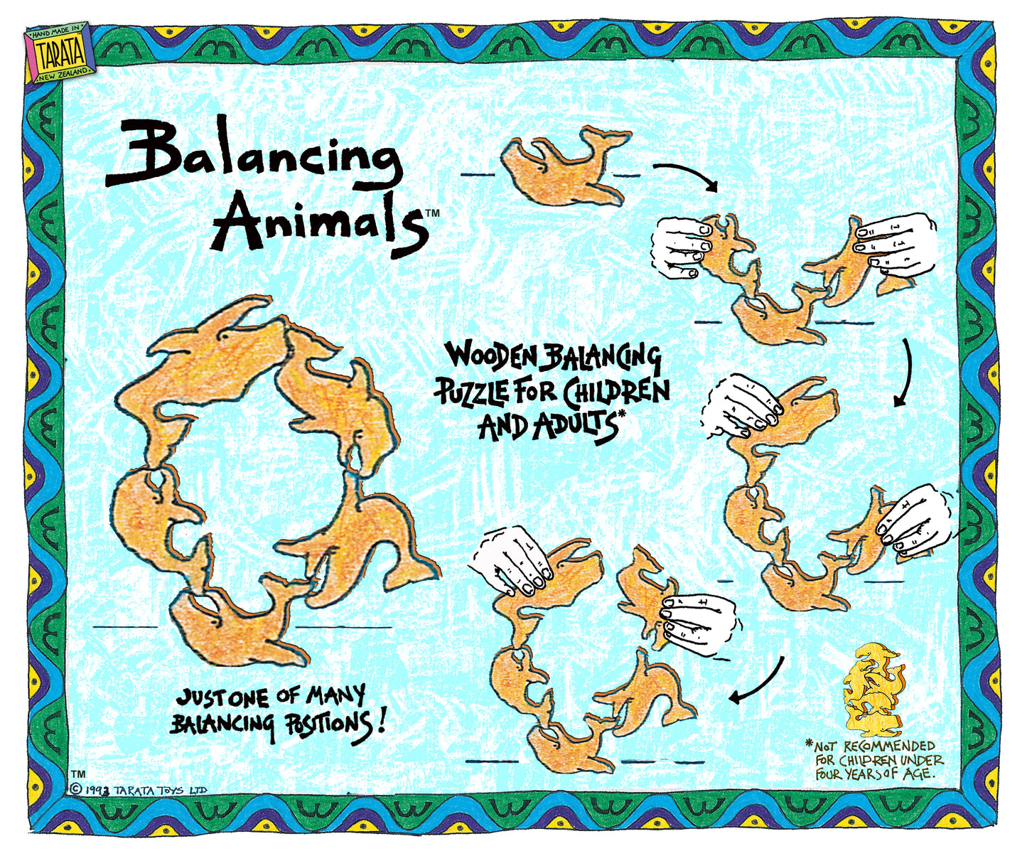 Balancing Act Whales & Dolphins Puzzle/Game - Colour           TT-SCBA1006