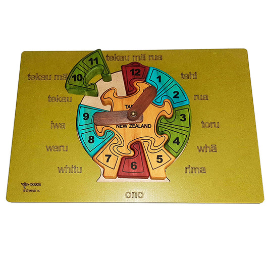 Clock Tray Puzzle - Te Reo TT-04412
