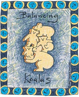 TARATA Balancing Koalas - Natural (G) Hand made from farm forested timber, these fun puzzles will challenge your skills, dexterity and patience as you try and balance them.  It's simply a matter of holding your tongue in the right place! Each set comes attractively gift boxed,  with full instructions and a challenging configuration card showing about 20 of the literally 100's of possible ways of balancing each set, and for even more fun sets can be combined so you can make towers reaching the sky! 