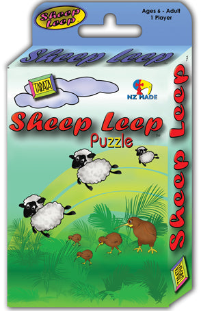 TARATA Sheep Leep Puzzle/Game Can you get the sheep to jump over each other and land in the right place?